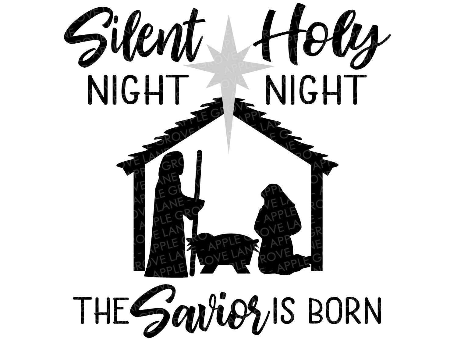 Download Dxf Download Cricut Christmas Svg Cut File Silhouette Nativity Scene Svg Clipart Jesus Born Svg Christmas Night Svg Holy Night Svg Collage Craft Supplies Tools