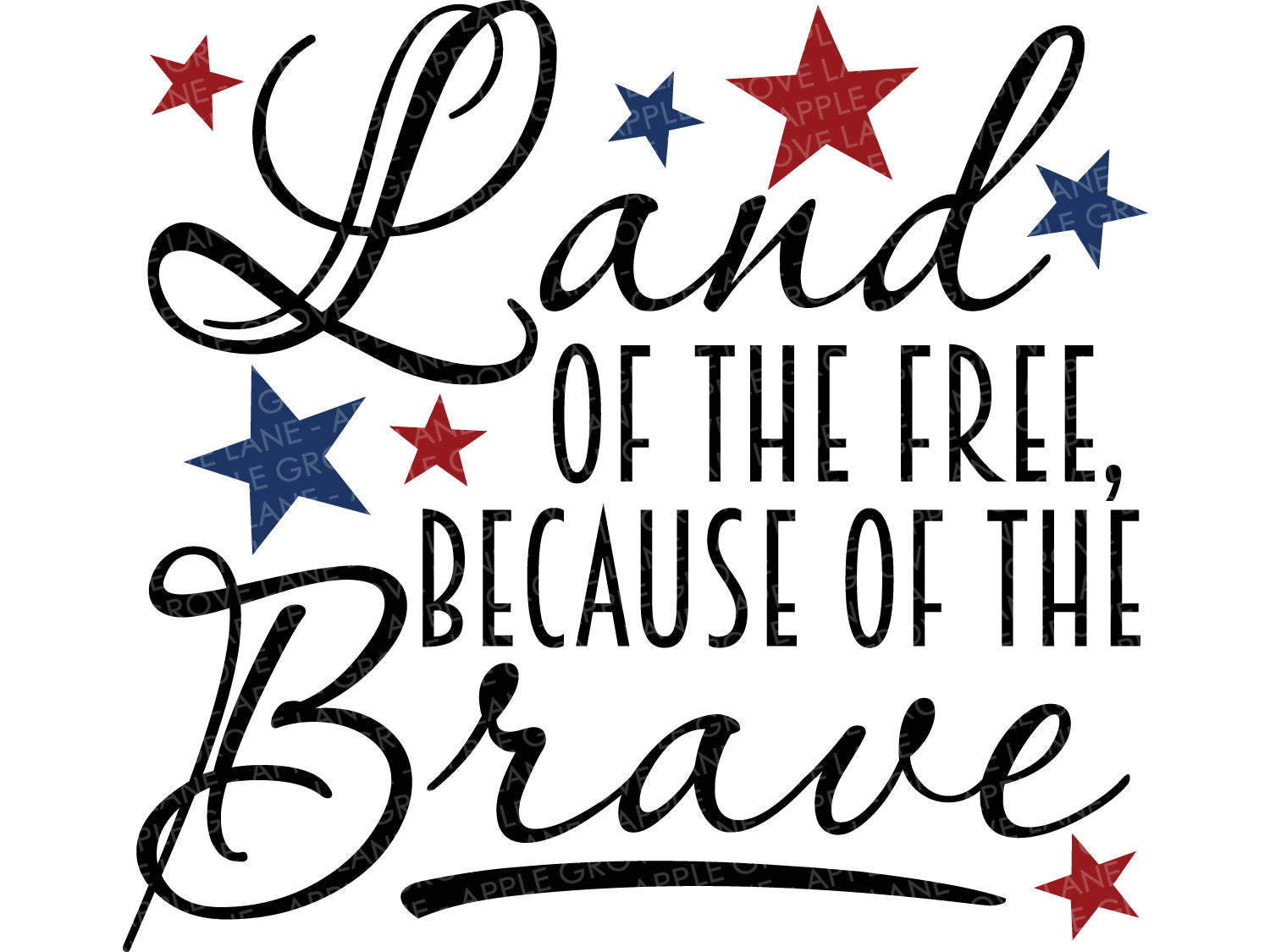 Download Land Of The Free Svg Because Of The Brave Svg Patriotic Svg Free Apple Grove Lane