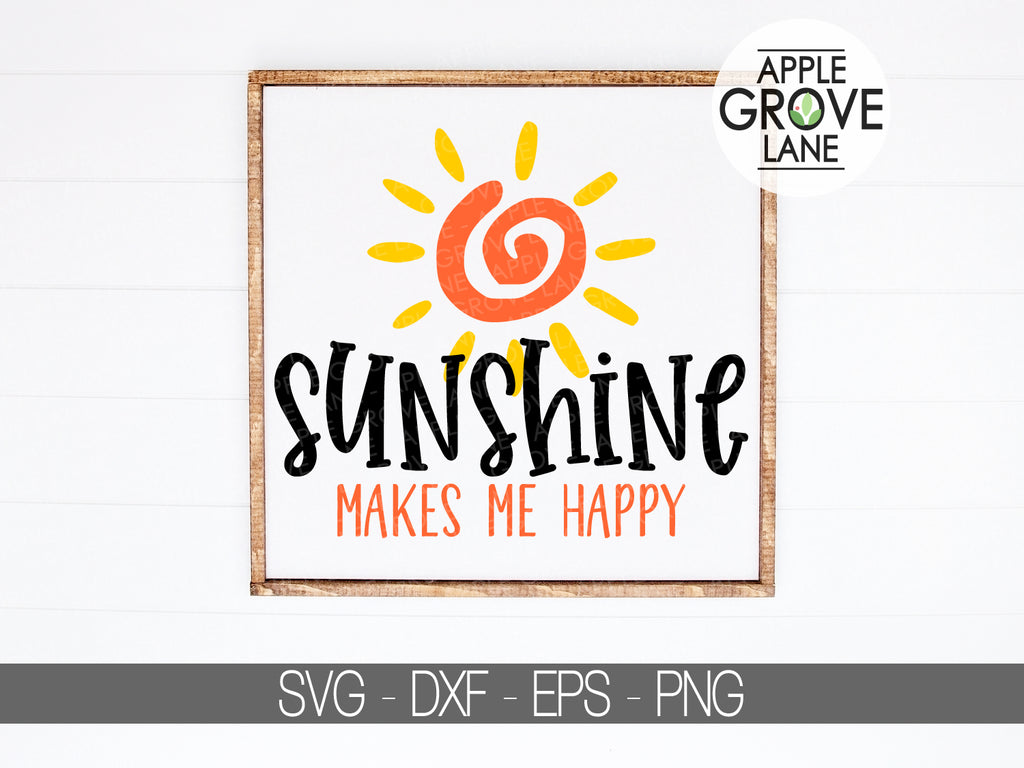 Download Sunshine Svg Sun Svg Summertime Svg Summer Svg Makes Me Happy Apple Grove Lane