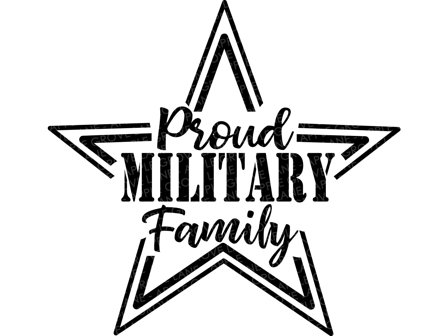 Proud Military Family Svg Military Family Svg Military Svg Patri Apple Grove Lane