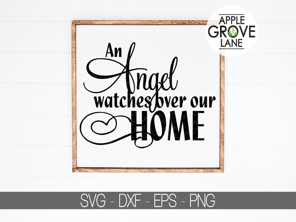 Download Angel Watches Over Svg Angel Svg Over Our Home Svg Death Svg L Apple Grove Lane