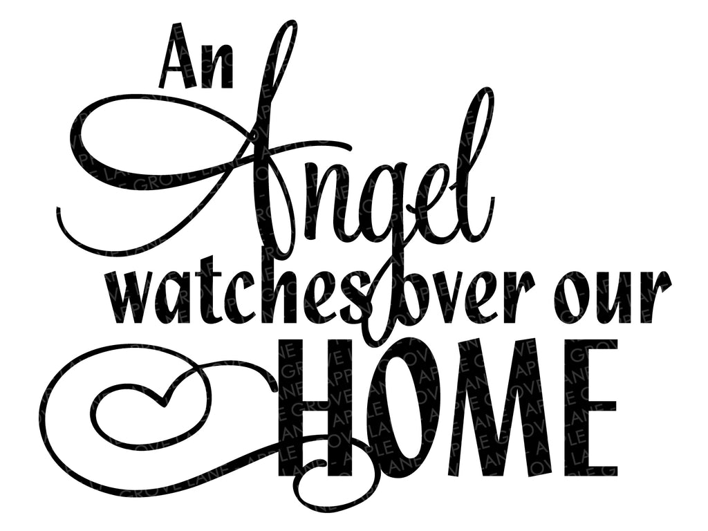 Download Angel Watches Over Svg Angel Svg Over Our Home Svg Death Svg L Apple Grove Lane