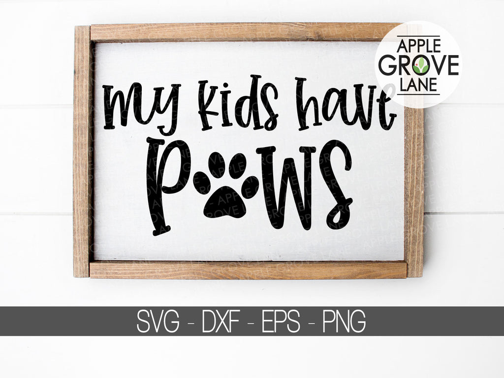 Free Free 227 My Grandkids Have Paws Svg SVG PNG EPS DXF File