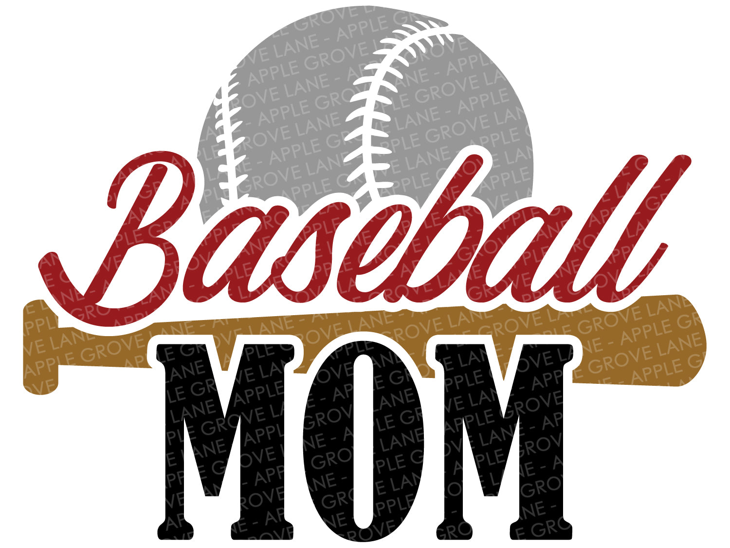 Baseball Mom Svg Baseball Svg Baseball Shirt Svg Sports Svg Ba Apple Grove Lane