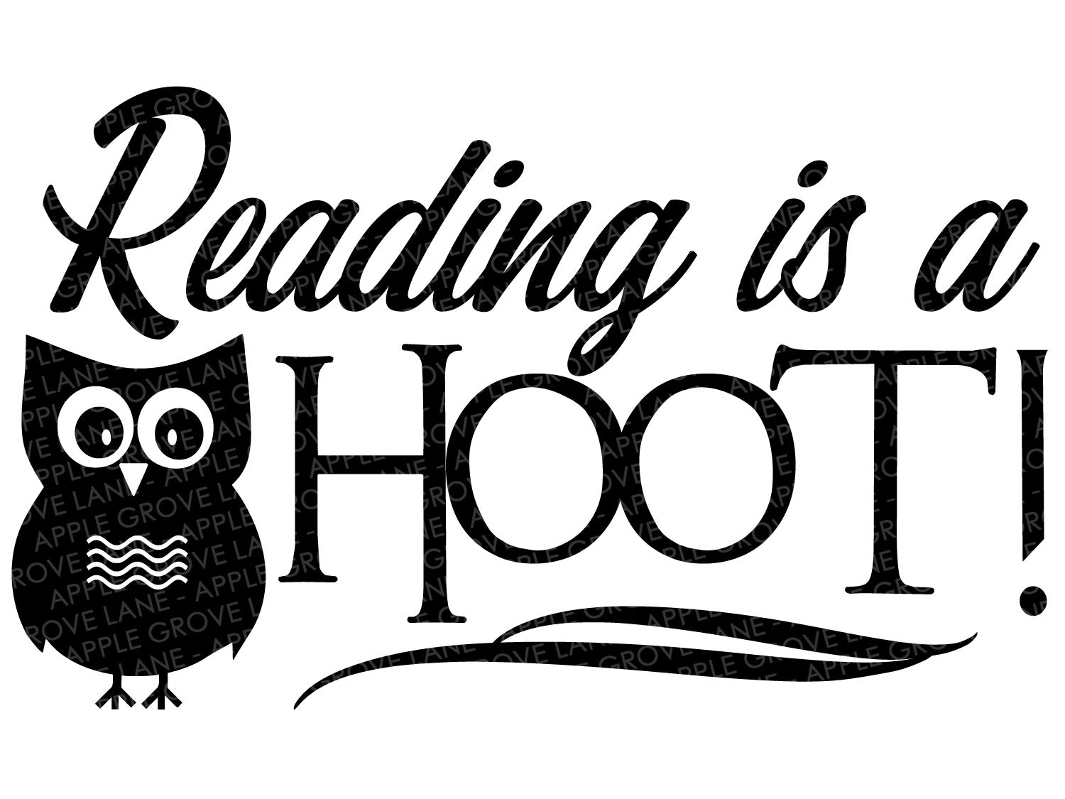 Download Reading Is A Hoot Svg Reading Svg Classroom Svg Library Svg Te Apple Grove Lane