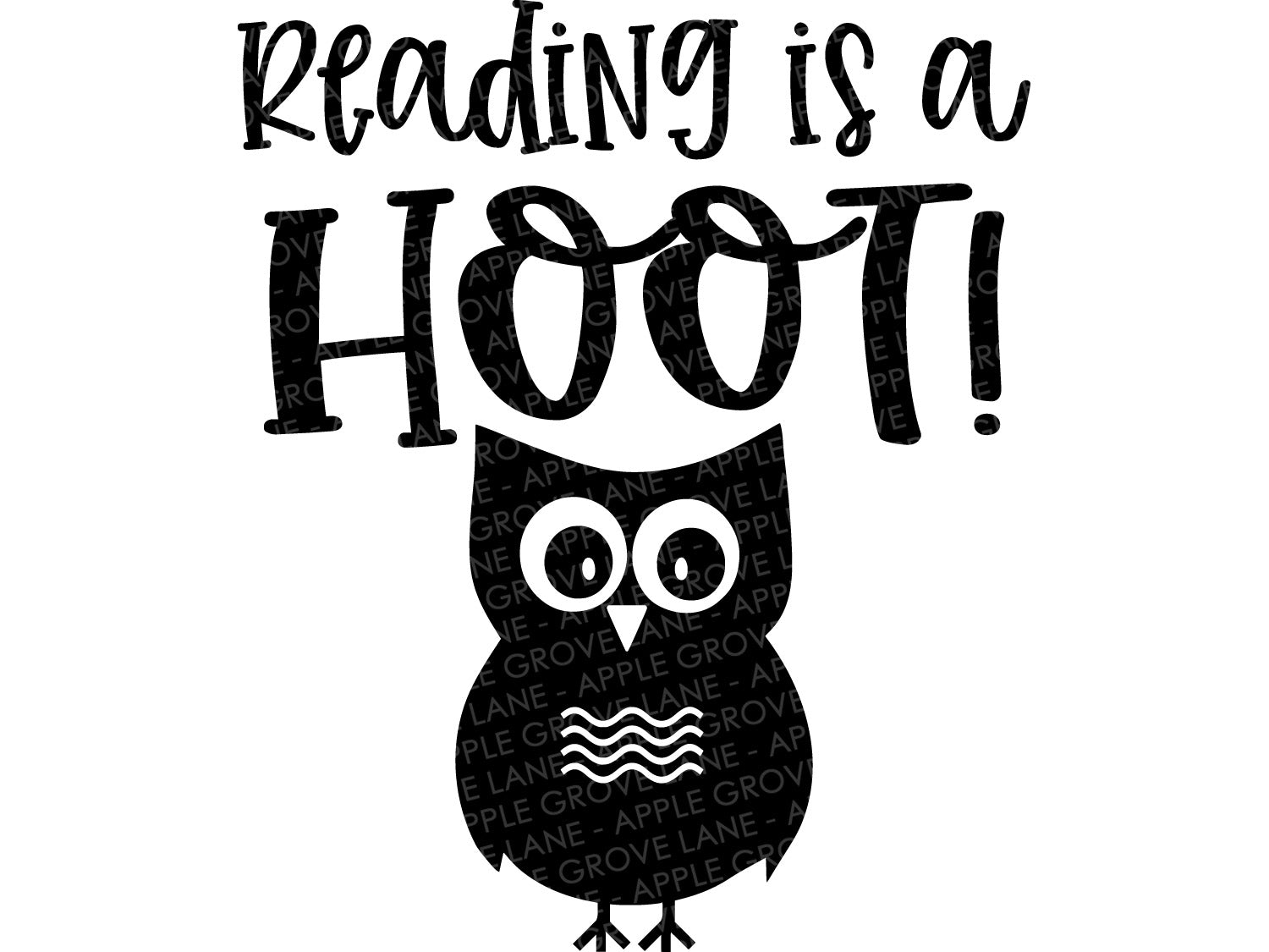 Download Reading Is A Hoot Svg Reading Svg Classroom Svg Library Svg Te Apple Grove Lane