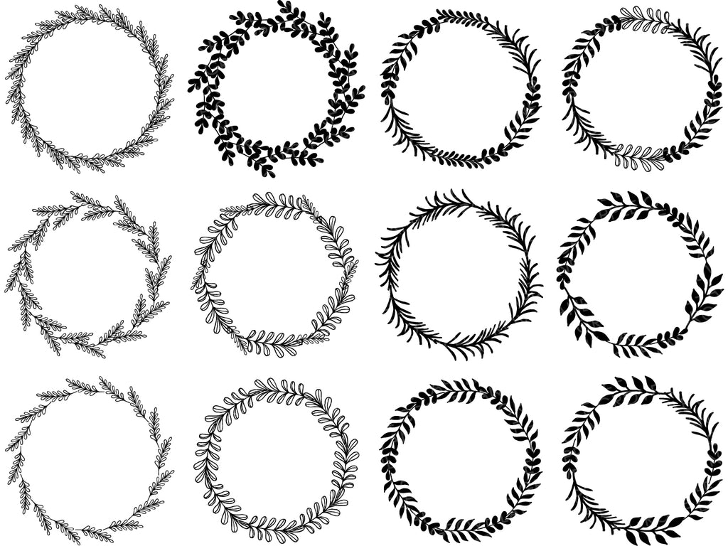 Download Laurel Wreath Svg Bundle Floral Wreath Svg Leaf Wreath Svg Fall Apple Grove Lane