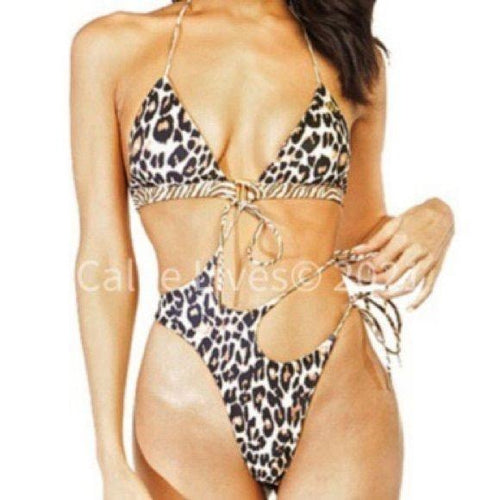 Xena Queen: Gold Strappy Demi Thong Bikini – CallieLives