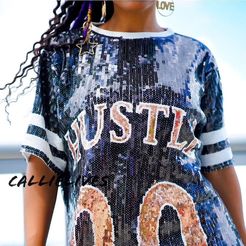 plus size sequin jersey