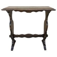 Load image into Gallery viewer, 1970s Trestle Colonial Side Table