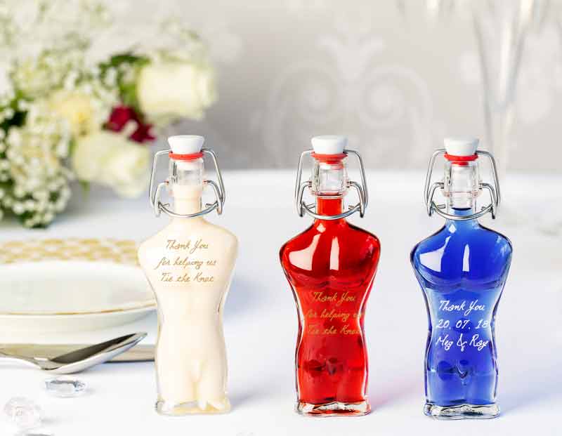 IL Gusto wedding favours - adam bottle