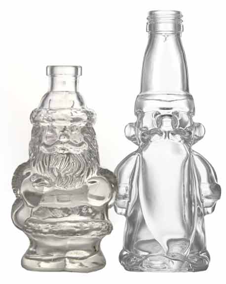 ilgusto glass santa claus bottle