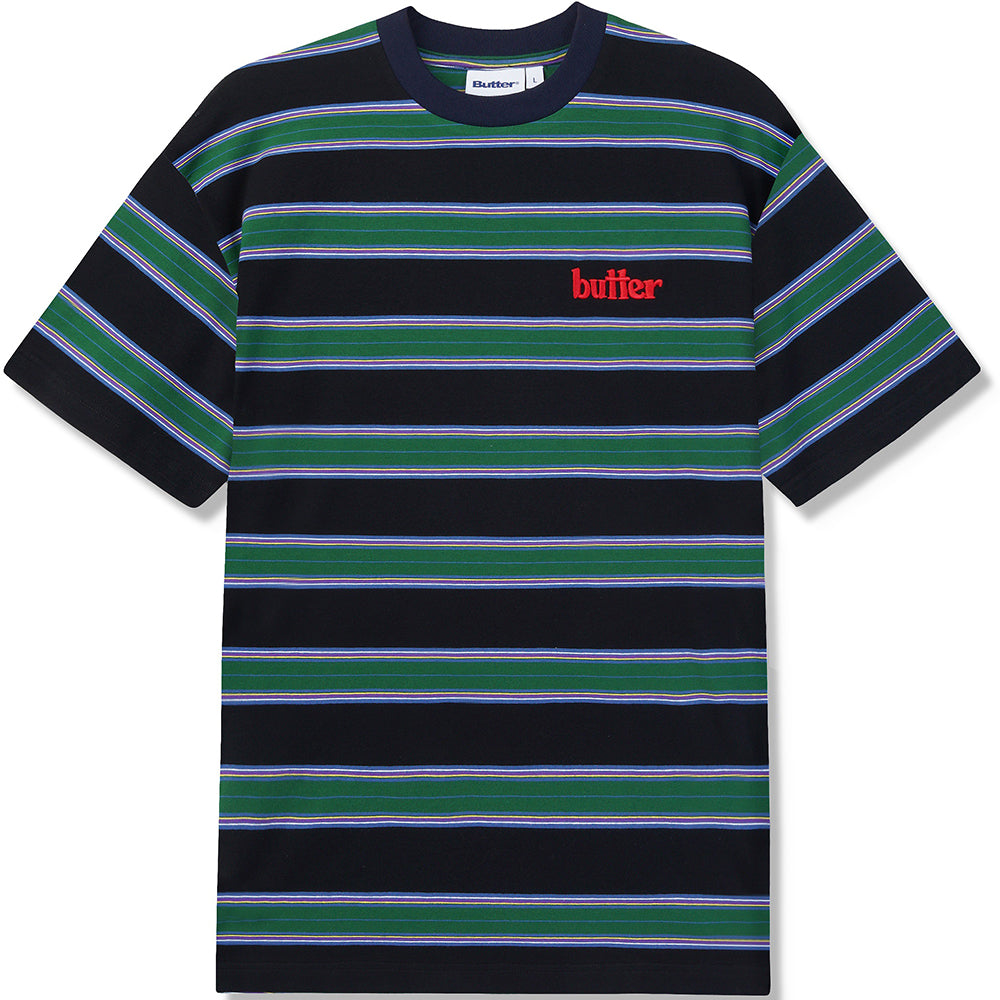 Butter Goods Stripe Tee Forest/Navy