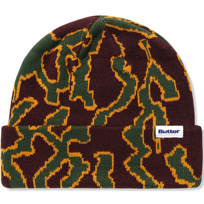 Fucking Awesome Gradient Drip Knitted Beanie In Yellow