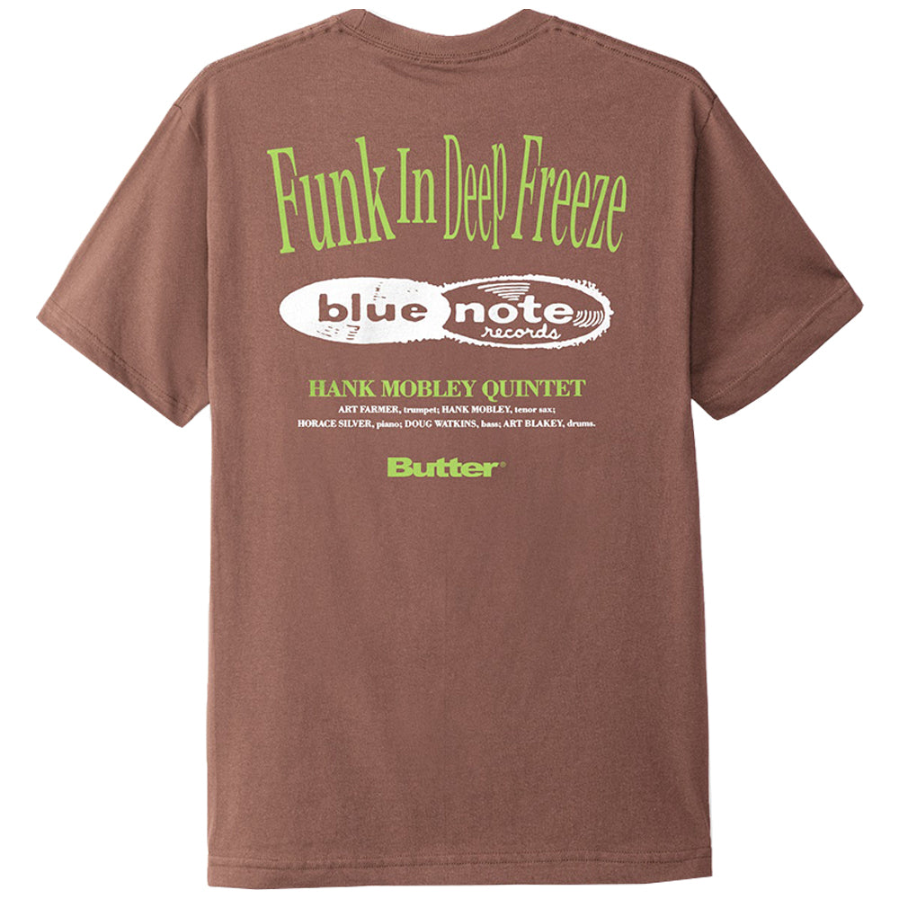 Butter Goods x Blue Note Funk Tee Washed Wood