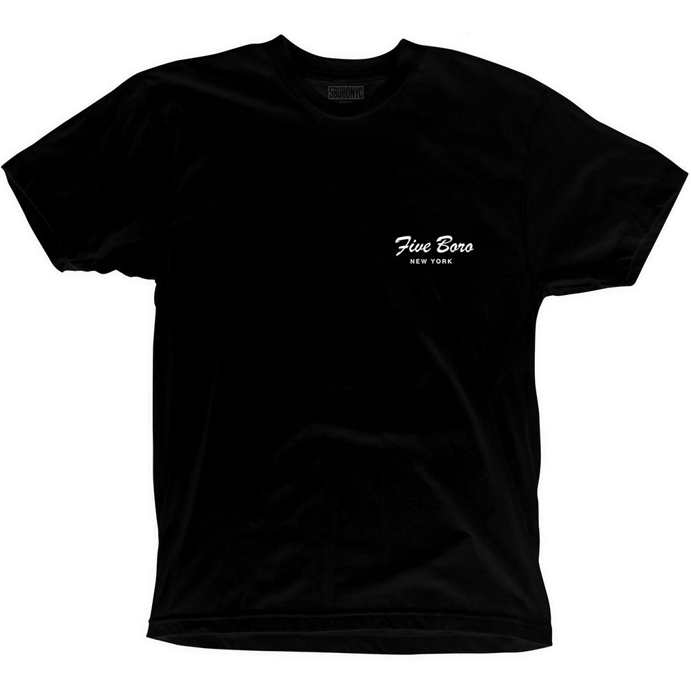 5Boro Burning Rose black T shirt