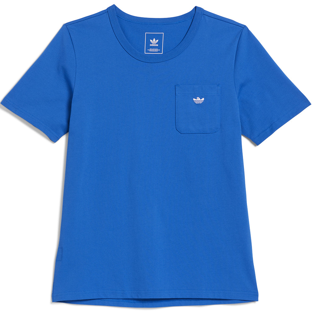 Adidas Shmoofoil Heavyweight Pocket T shirt blue bird/white