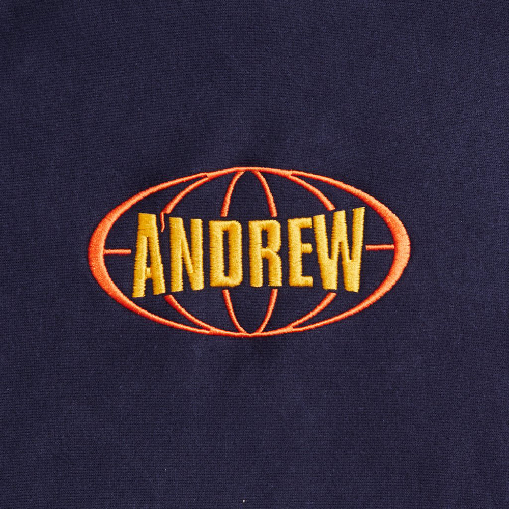 Andrew Globe Hoodie navy