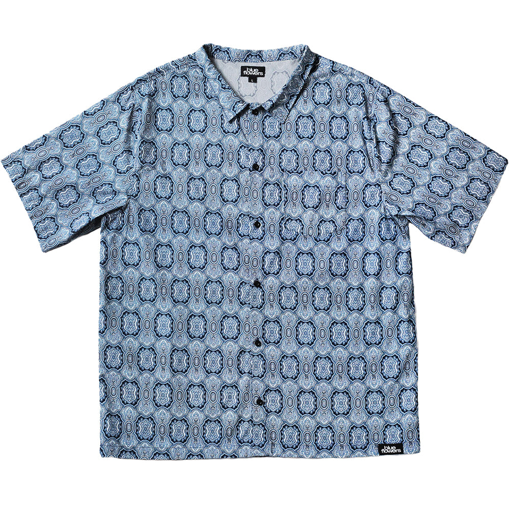 Blue Flowers Baglari Shirt Blue