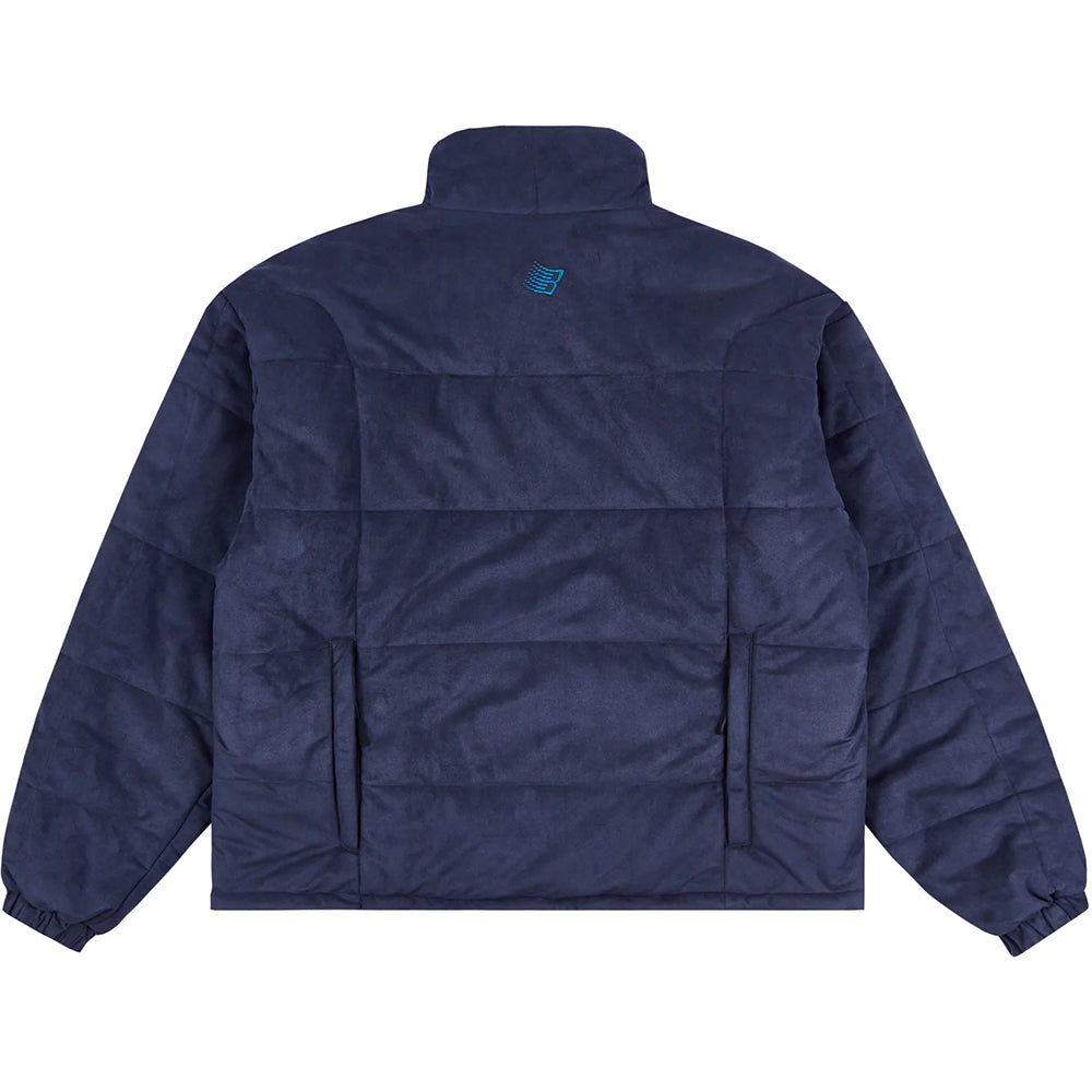 Bronze 56K Faux Suede Puffer Jacket Navy