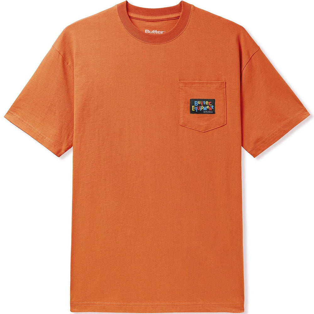 Butter Goods Organic Pocket Tee burnt orange