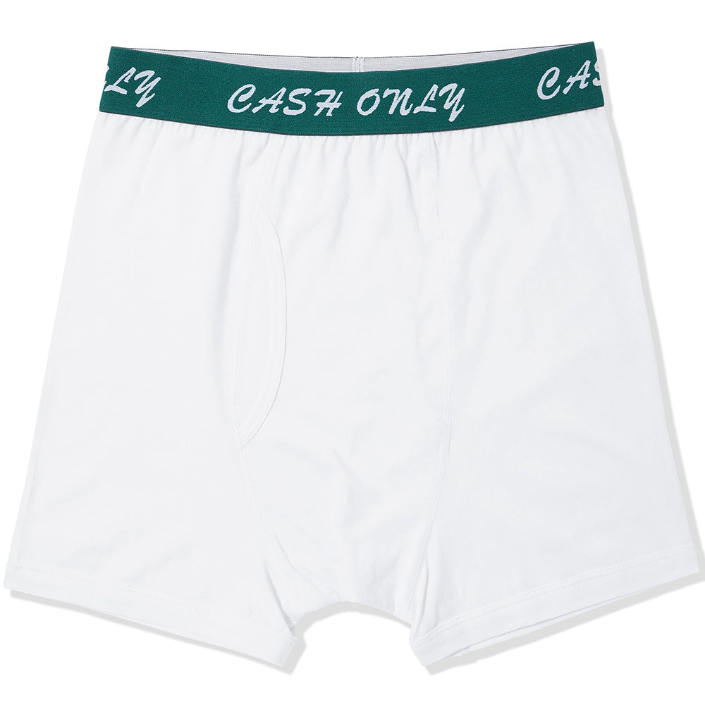 Cash Only Logo Boxer Briefs White