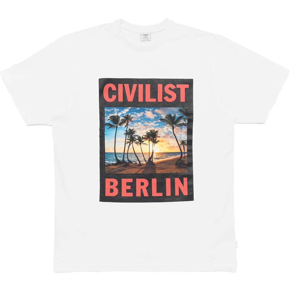 Civilist Palme Tee white