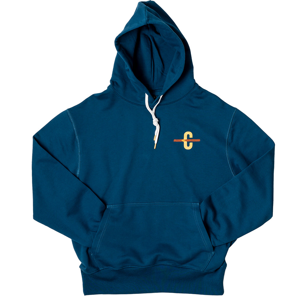 Clown UK Made Hoodie Deep Azure