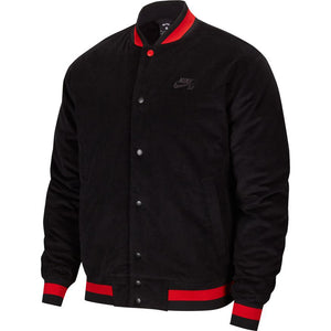 red nike bomber jacket