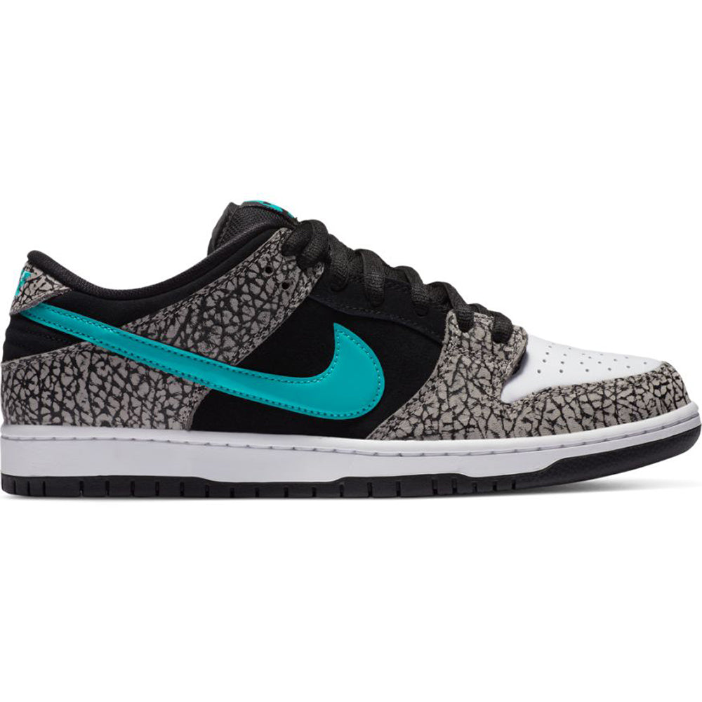 nike sb dunk low pro shoes black medium grey white