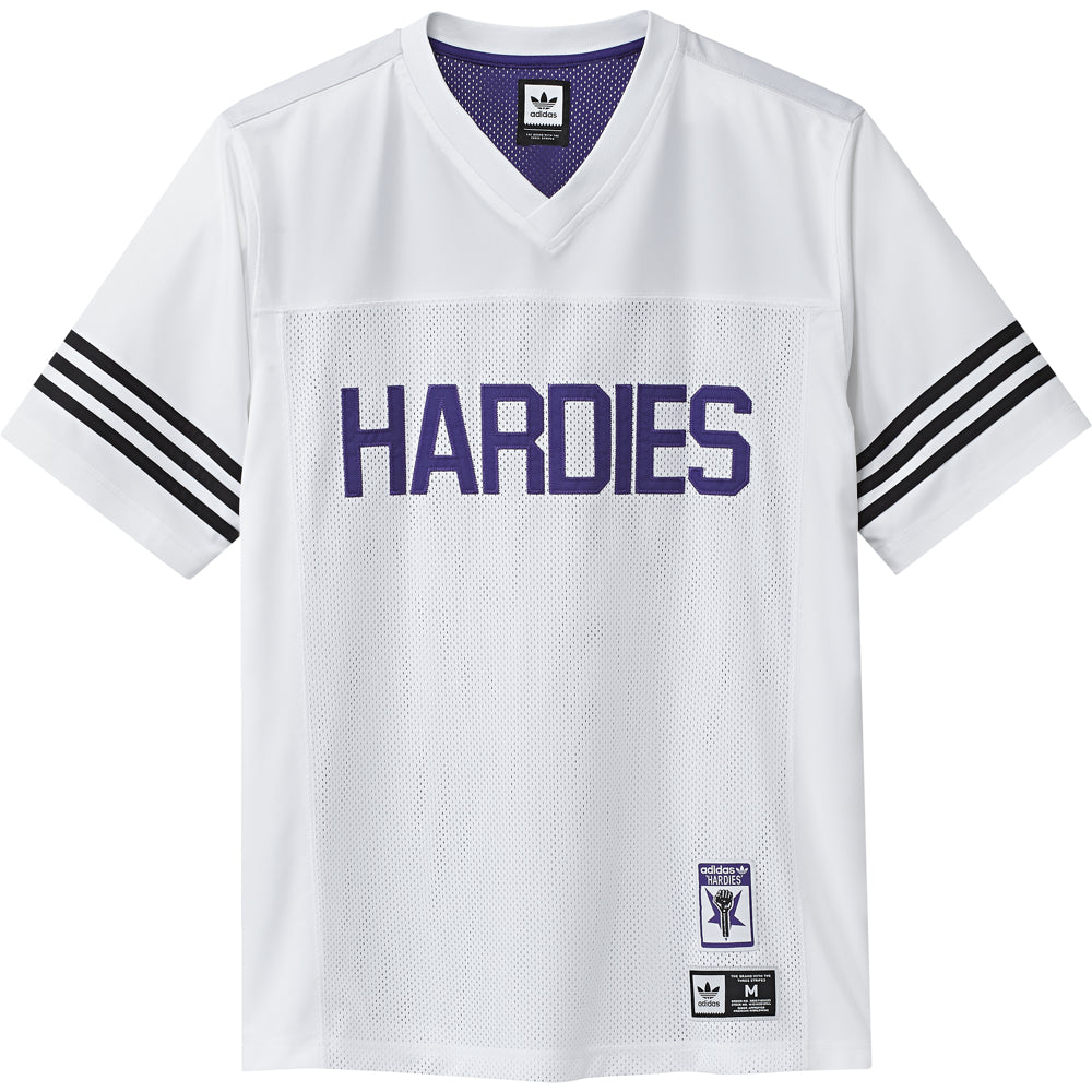 white and purple jersey