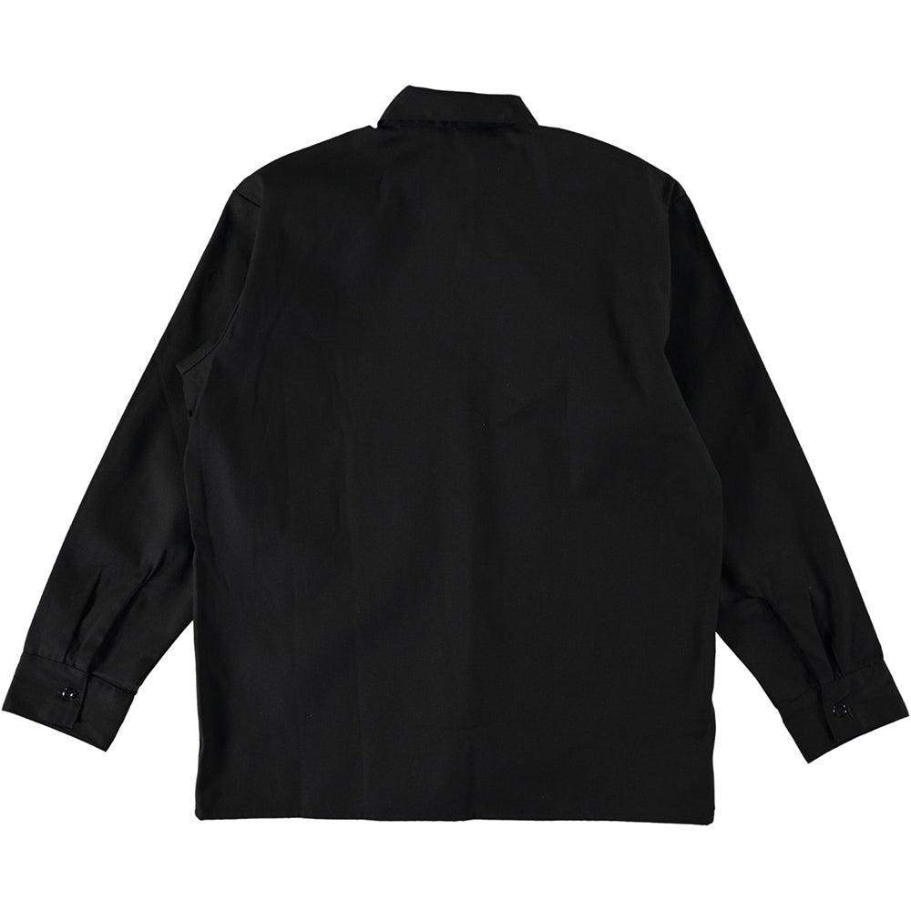 Ben Davis long sleeve Half Zip work shirt solid black | Manchester's ...