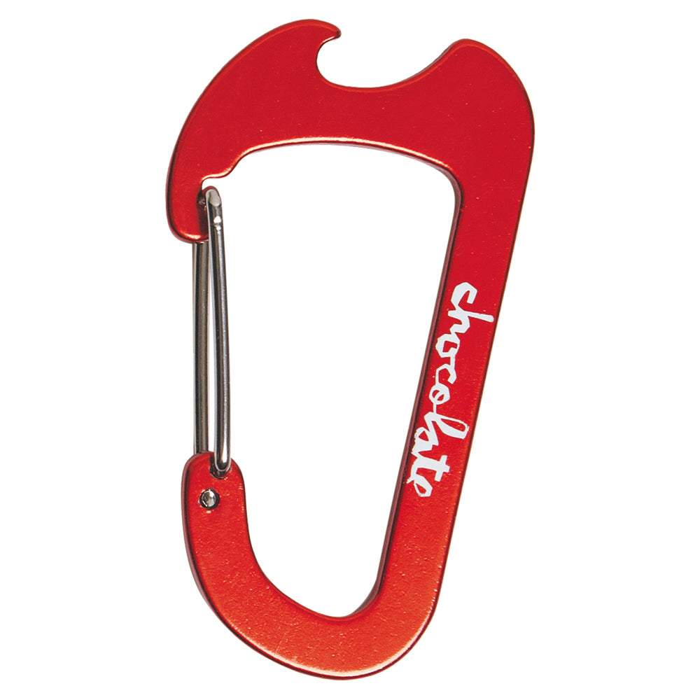 Chocolate Carabiner keychain red