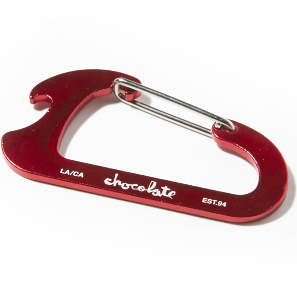 Chocolate Carabiner keychain red