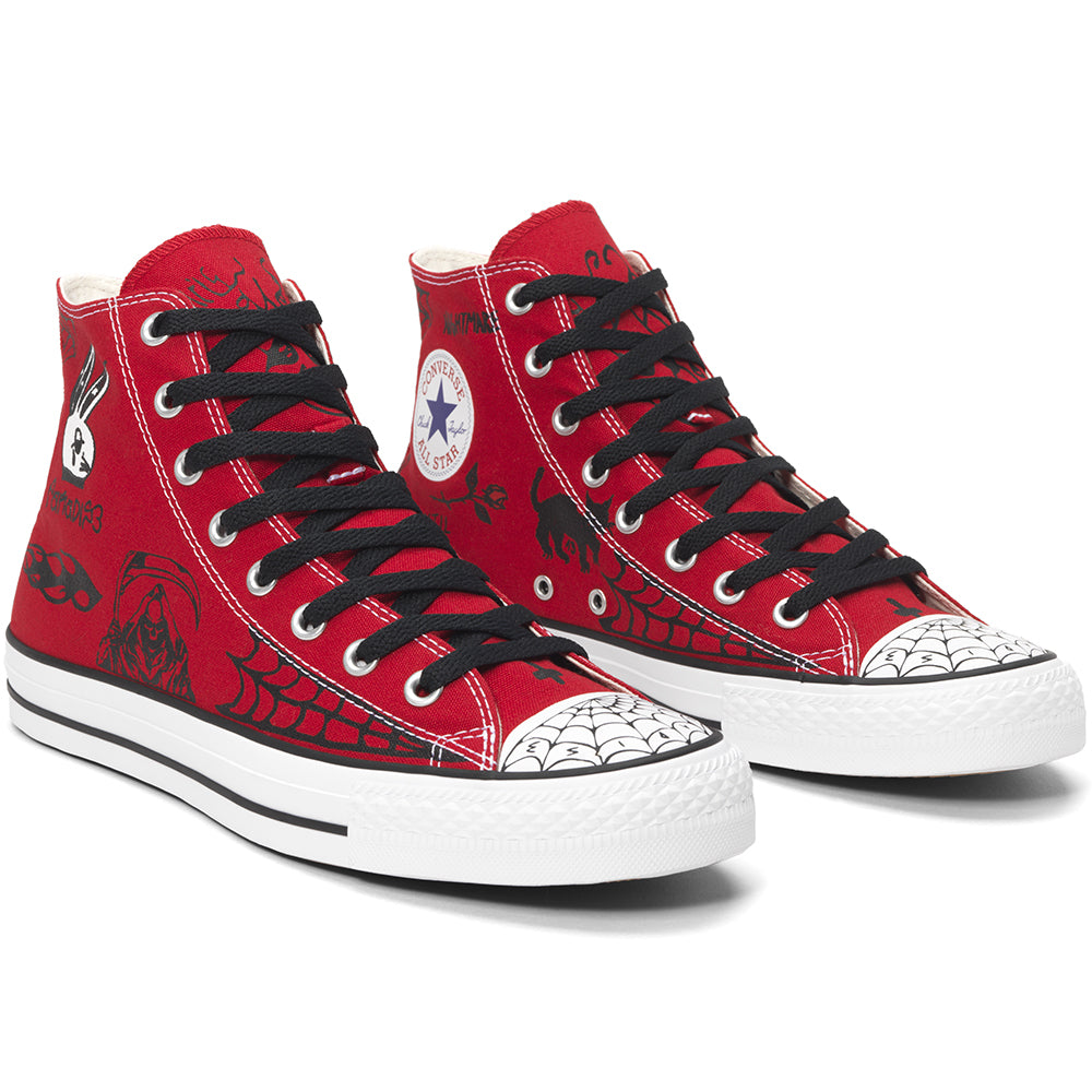 converse ctas pro hi sean pablo red skate shoes