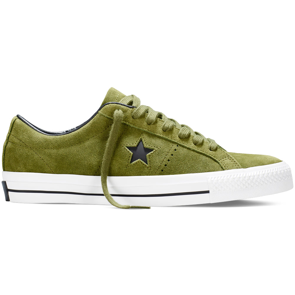 converse one star skate imperial green