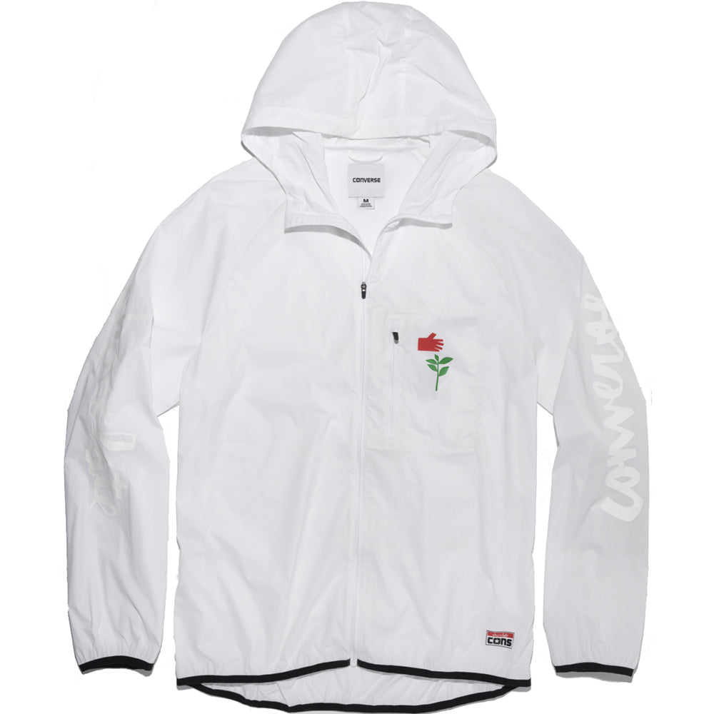 converse white jacket