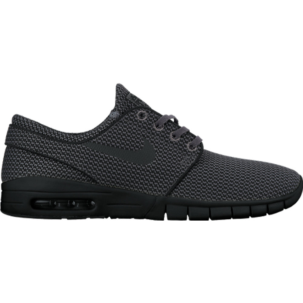 nike sb grey & black stefan janoski max trainers