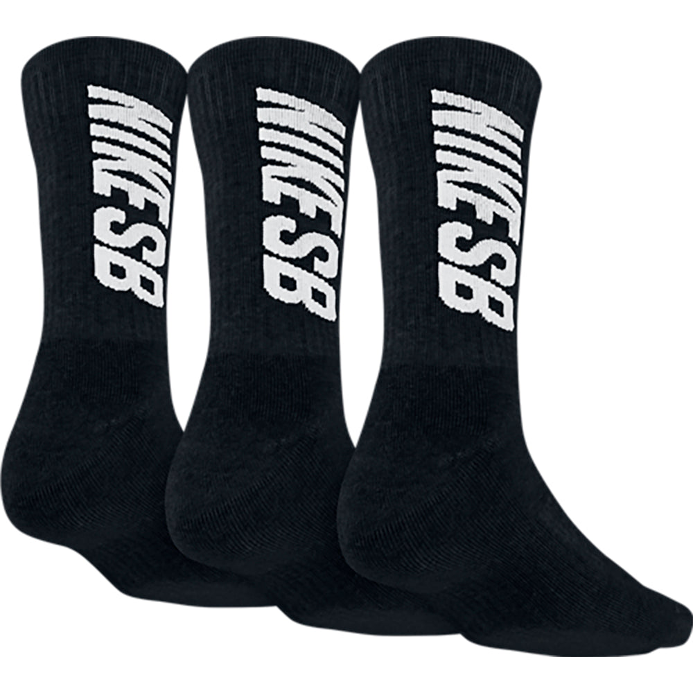 Nike SB Crew Socks black/white UK 5-8 