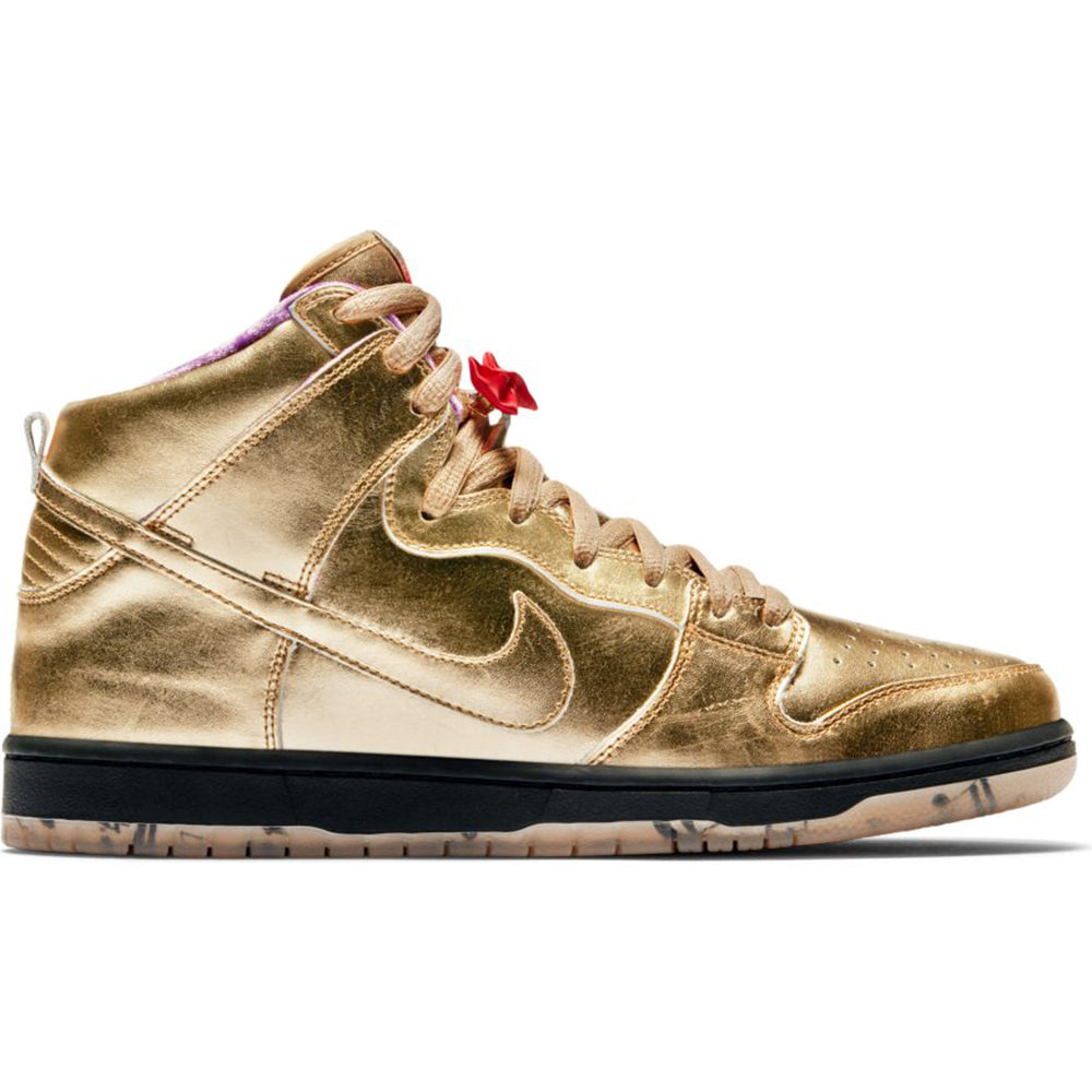 nike sb dunk high qs gold