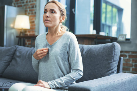 Woman Having a Hot Flash