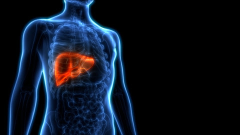 Graphic showing liver health