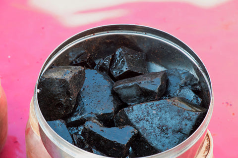 Shilajit Resin in a Container
