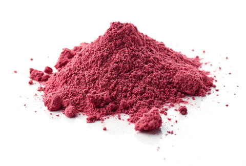 Beet Powder Isolated on White Background