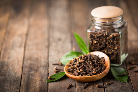 Cloves on Wood backdrop