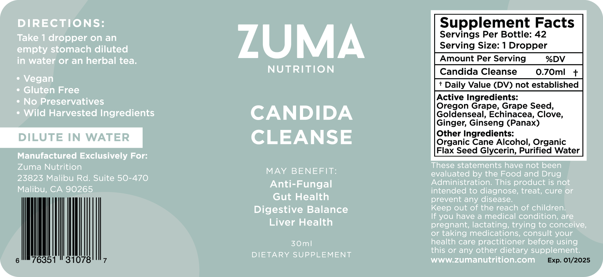 Candida Cleanse Tonic
