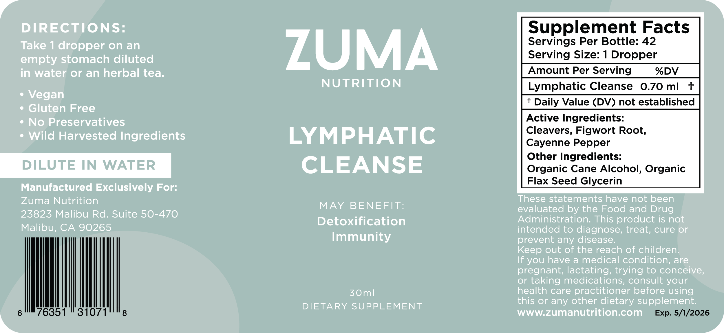 Lymphatic Cleanse Tonic