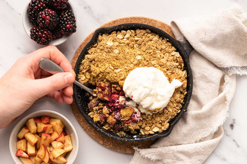 Apple and Blackberry Protein Crumble