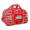 Sports bag Cars Let's race Red White (40 x 24 x 23 cm)