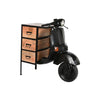 Chest of drawers Home ESPRIT Brown Black Iron Mango wood Motorbike Loft Worn 100 x 68 x 105 cm